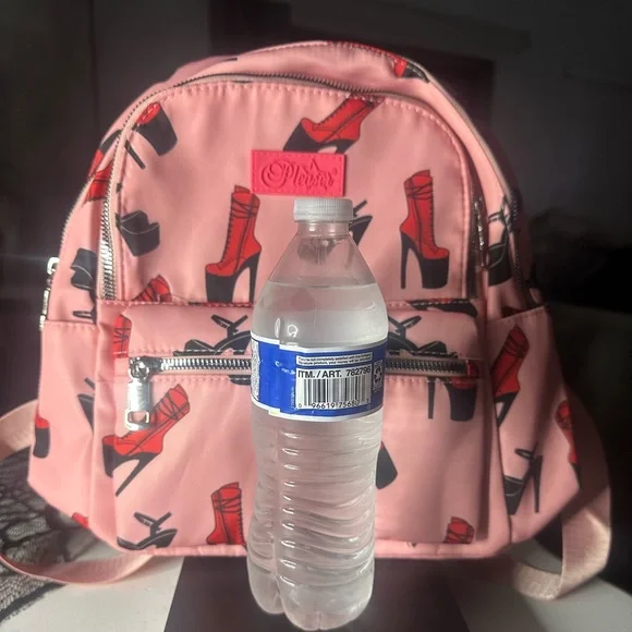 New pleaser mini backpack stiletto print rare - Picture 5 of 5